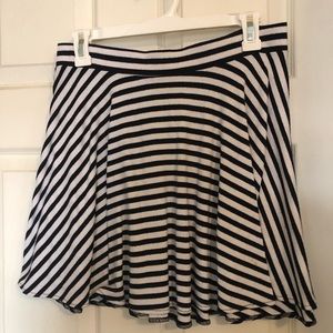 Striped skater skirt